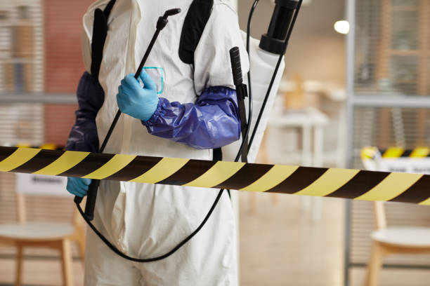 Professional Biohazard Cleanup technician working in Croton, OH